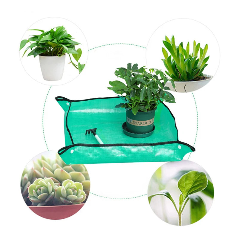 Waterproof Potting Mat | Foldable Gardening Transplanting Pad | Mess-Free Soil Work Surface | Multiple Sizes
