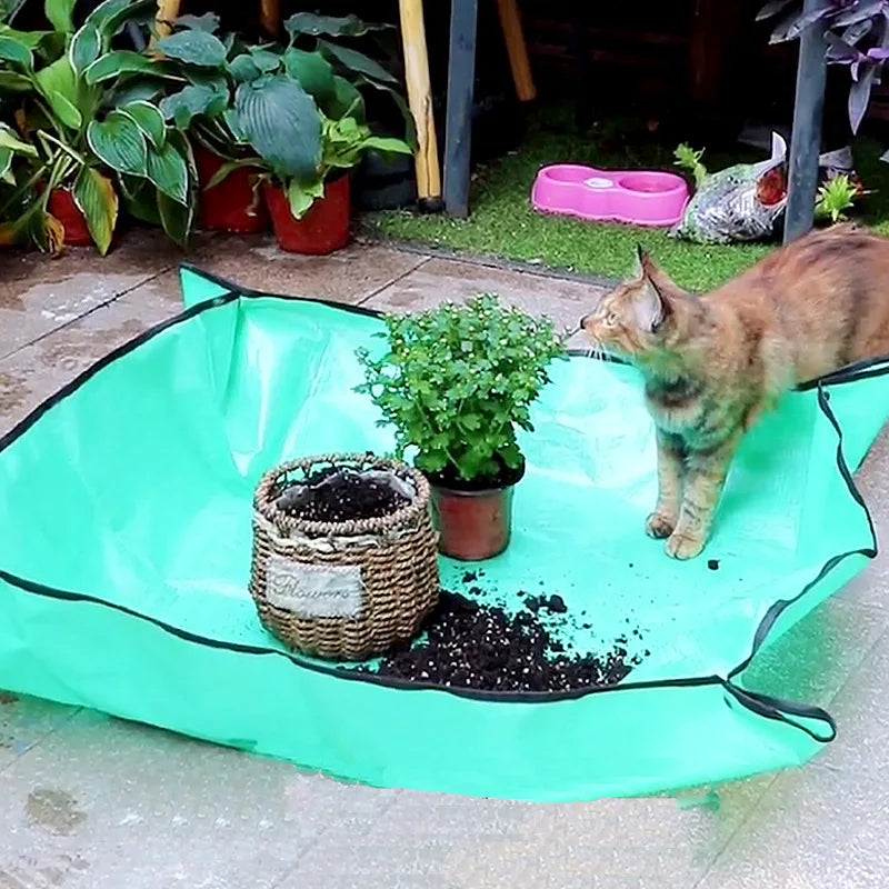 Waterproof Potting Mat | Foldable Gardening Transplanting Pad | Mess-Free Soil Work Surface | Multiple Sizes