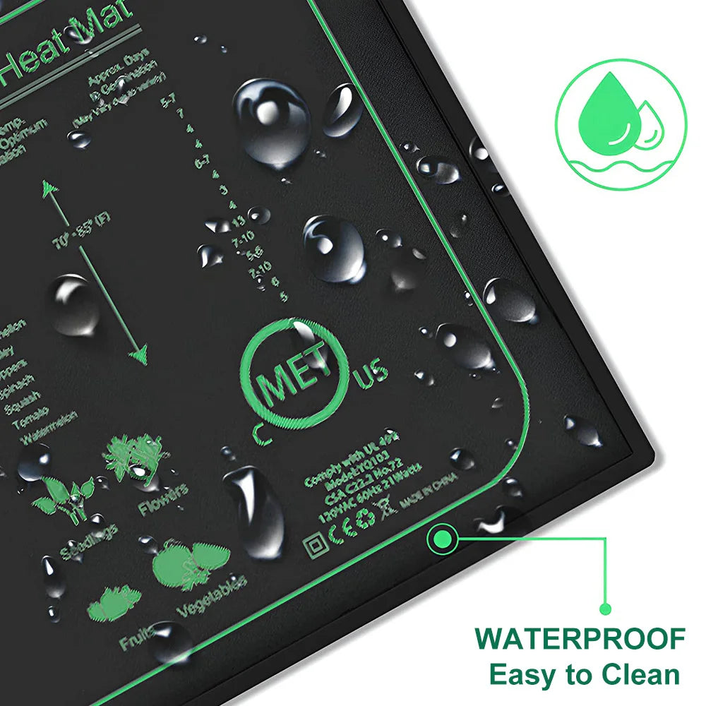 Seedling Heat Mat | Waterproof Germination Pad for Indoor Plants & Propagation | Multiple Sizes