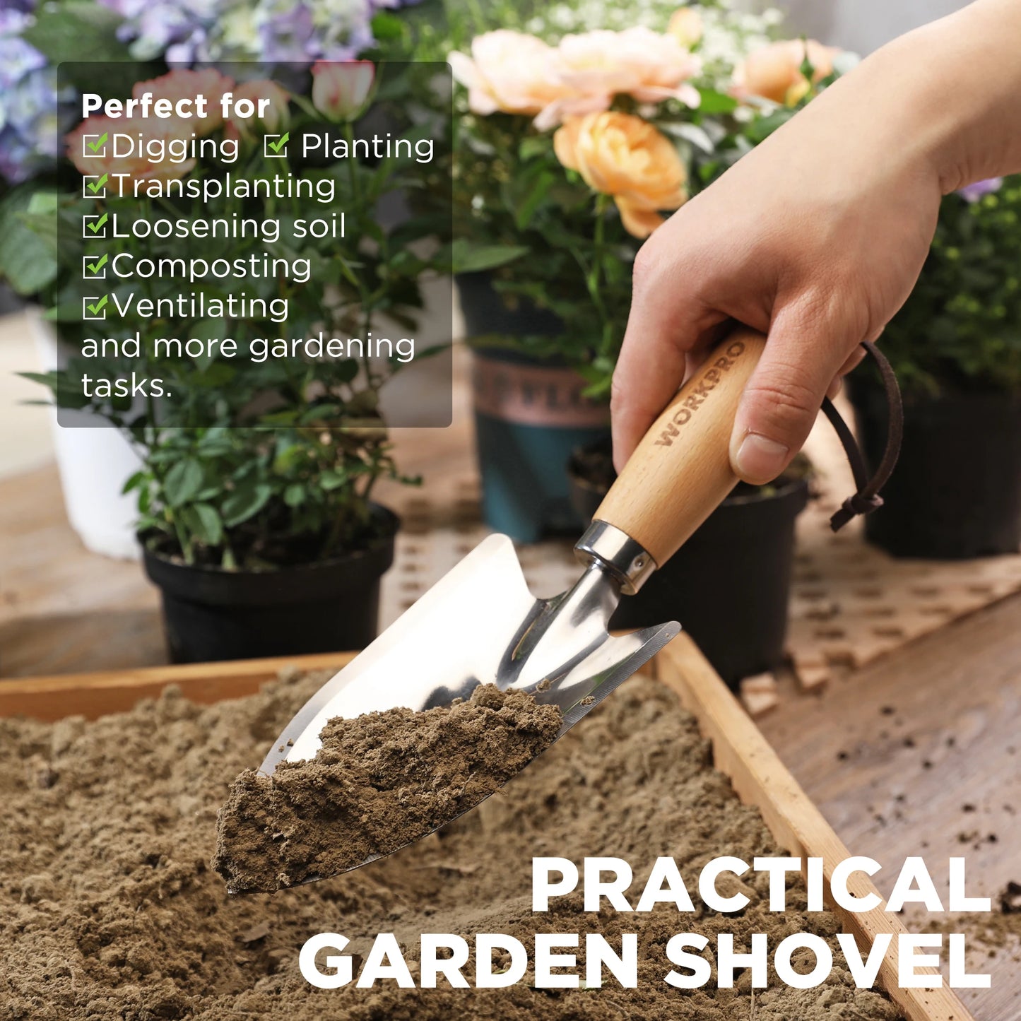 WORKPRO 3-Piece Garden Tool Set