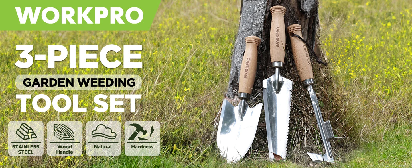 WORKPRO 3-Piece Garden Tool Set