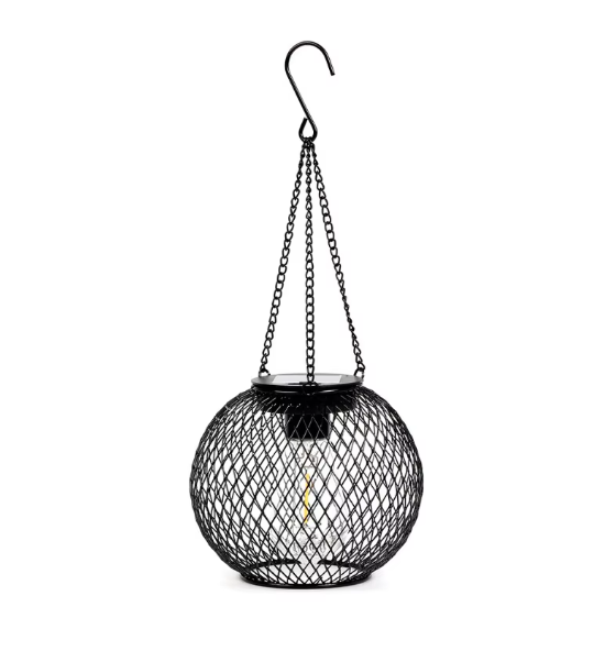 Solar Hanging Lantern | Metal Waterproof Outdoor Light | 800mAh Battery | IP65 Rated | 12–14 Hour Runtime