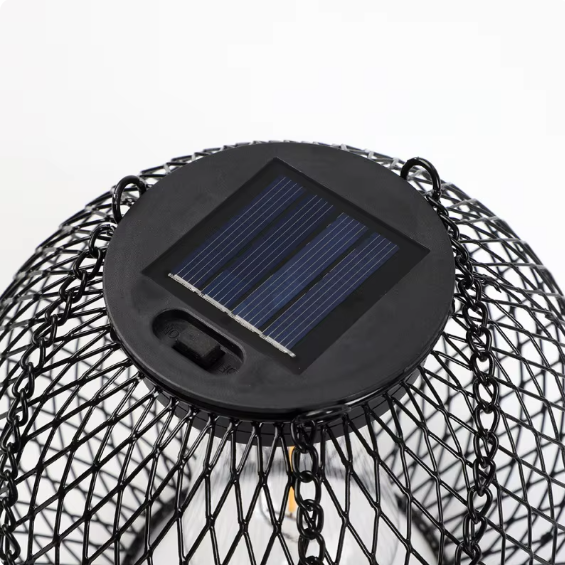 Solar Hanging Lantern | Metal Waterproof Outdoor Light | 800mAh Battery | IP65 Rated | 12–14 Hour Runtime